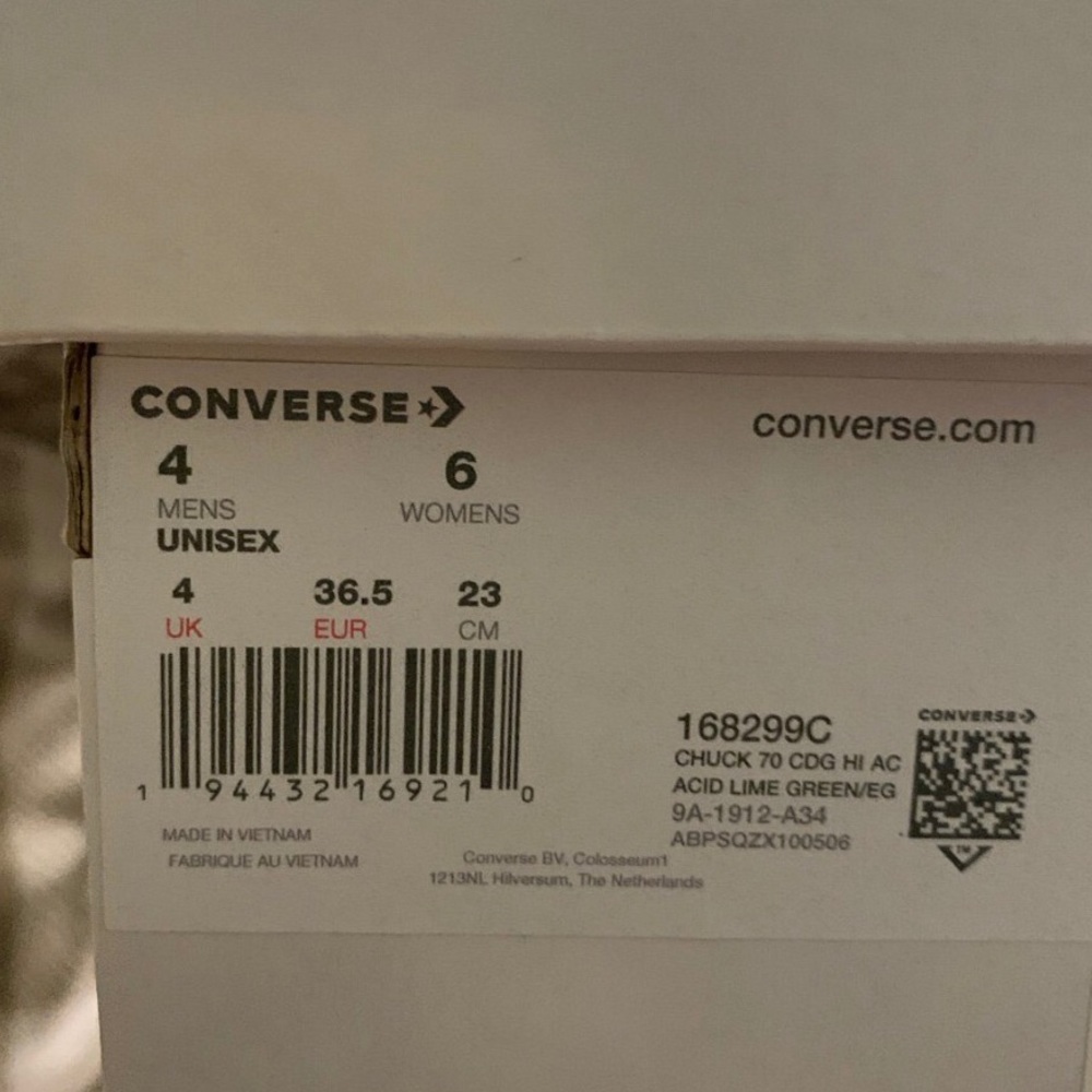 Comme Des Garcon Converse Chucks - Picture 4 of 4
